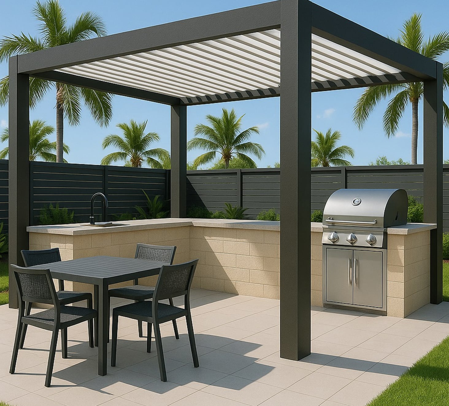 10×10 Pre-Fabricated Pergola